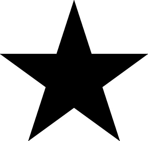 black star clipart|solid black star clip art.